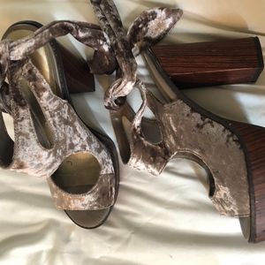 Very Volatile Crushed Velvet Heels